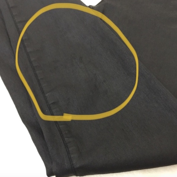 Current/Elliott Stiletto Black Coated Ankle Jeans - Picture 8 of 8